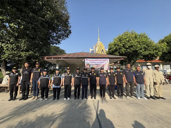 เปิดด่านชุมชนตำบลสายทองตามโครงการ ป้องกันและลดอุบัติเหตุทางถนนช่วงเทศกาลปีใหม่ 2569