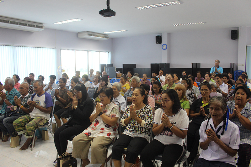 โครงการธรรมะเพื่อผู้สูงวัยใจชื่นบาน ประจำปี 2561